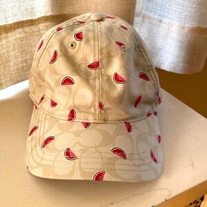 COACH NY watermelon hat. Great condition!